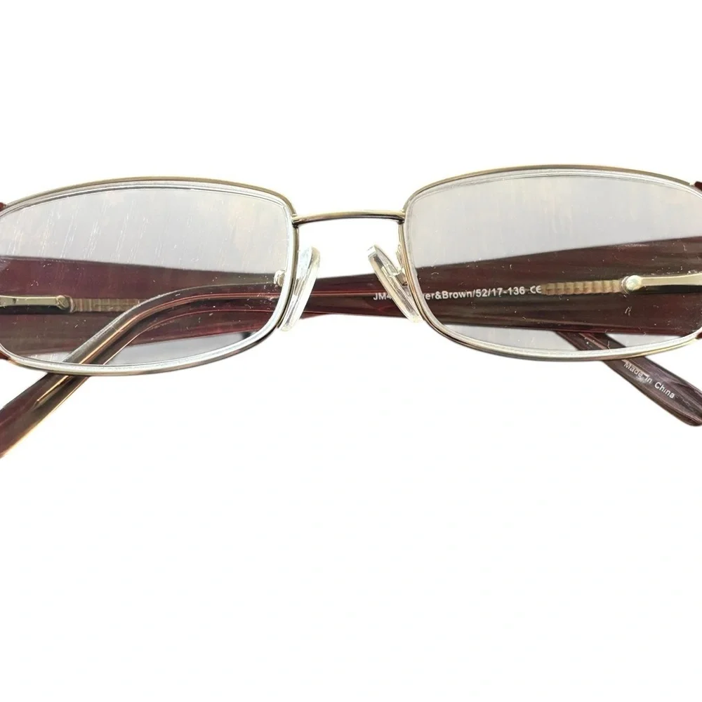 Joseph Marc Eyeglasses – Silver & Brown